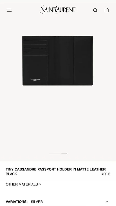 Обложка для паспорта Ysl( оригинал), 200€, Лимассол