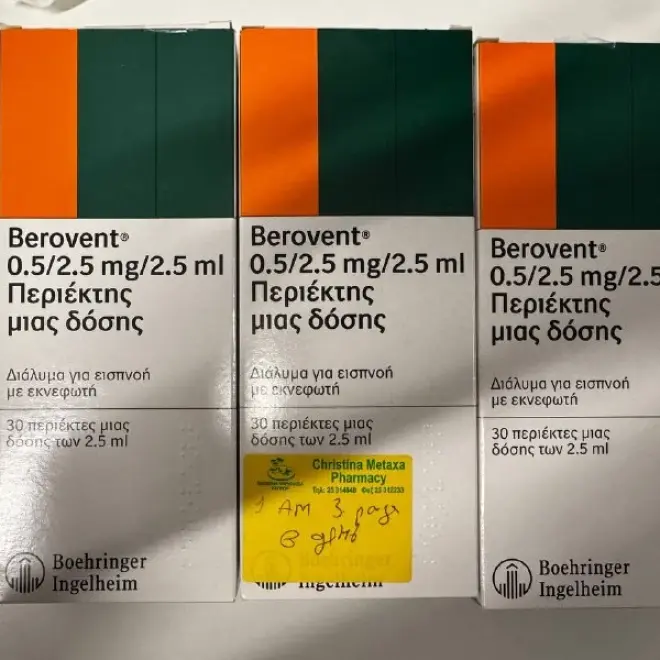 Berovent, средство для ингаляций, 3 упаковки