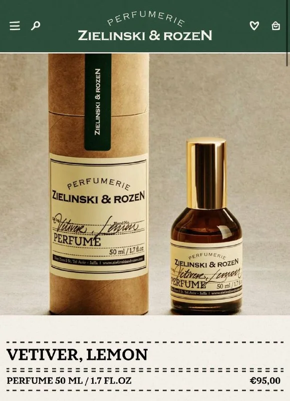 Парфюм Zielinski & Rozen Vetiver, Lemon