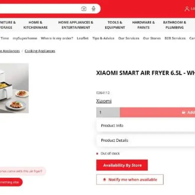 Аэрогриль Xiaomi Smart Air Fryer 6.5 л
