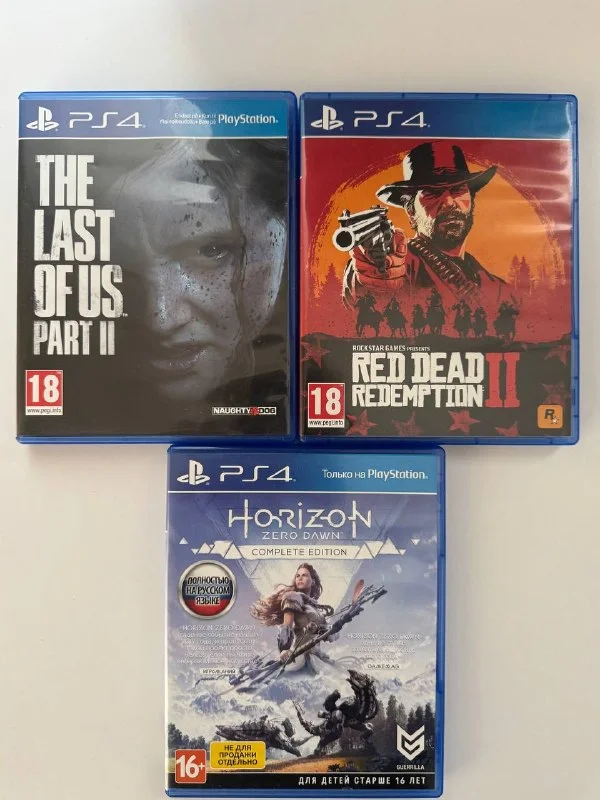 Игры для PS4: The Last of Us Part II, Red Dead Redemption 2, Horizon Zero Dawn Complete Edition