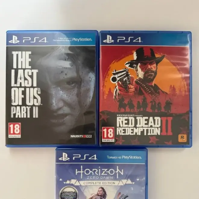 Игры для PS4: The Last of Us Part II, Red Dead Redemption 2, Horizon Zero Dawn Complete Edition