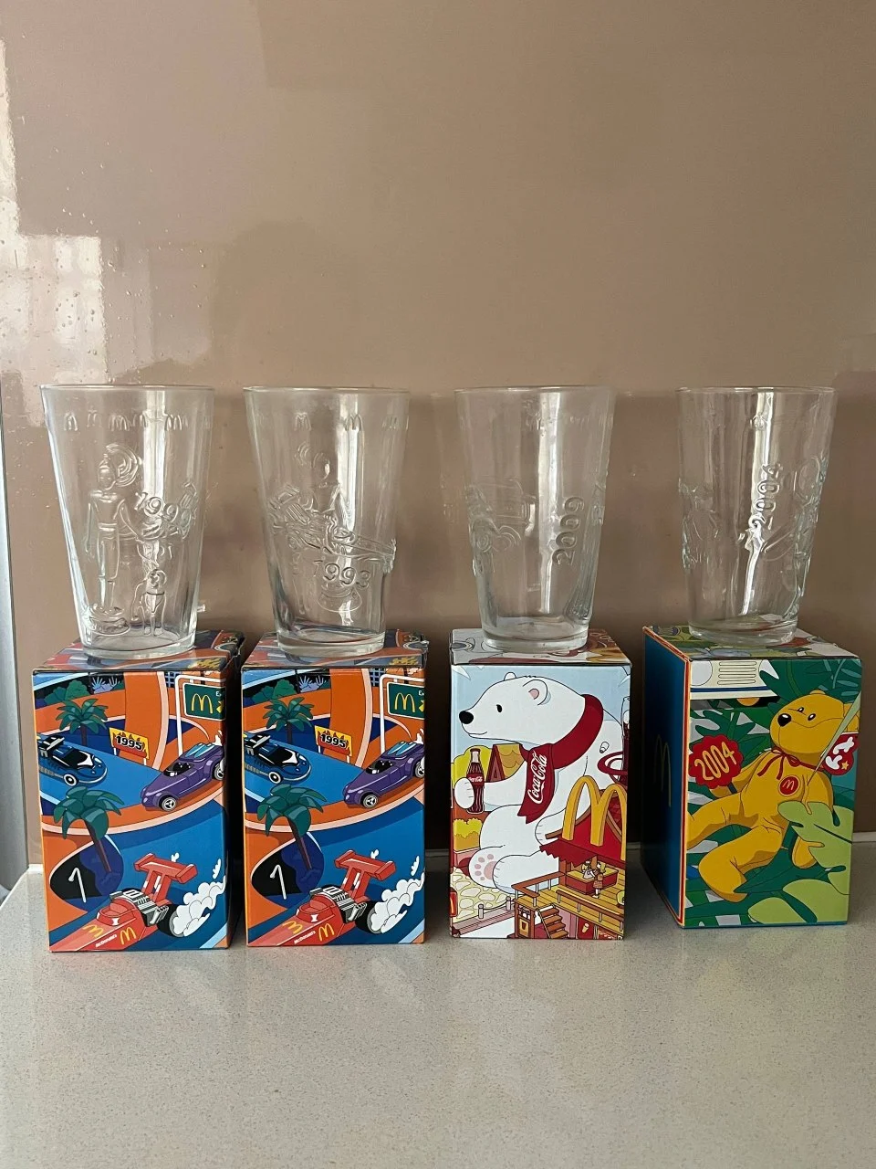 Коллекционные стаканы McDonald's (4 шт.)