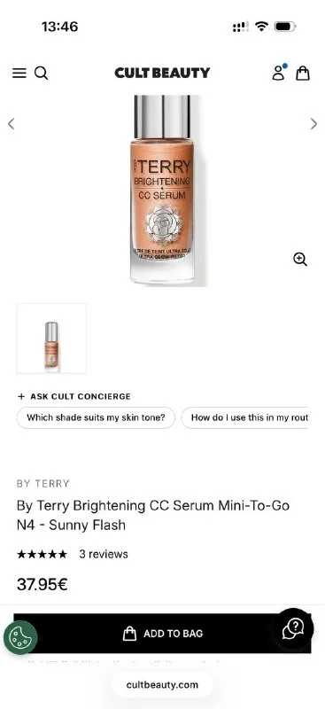 Новый By Terry Brightening CC Serum