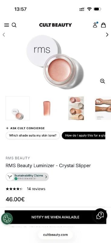 RMS Luminizer Crystal Slipper